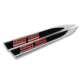 2pcs/set Chevrolet SS Metal Car Fender Side Sticker Emblem Badge Decal