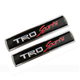 2pcs Toyota TRD Metal Car Sticker Emblem Badge Decal Decoration