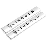 2pcs Lincoln Logo Car Fender Side Emblem Badge Sticker