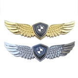 BMW Logo Metal Wings Car Front Hood Bonnet Center Sticker Emblem