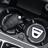 2PCS Dacia Diamond Car Water Coaster Cup Mat
