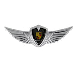 Porsche Logo 3D Metal Wing Car Emblem Sticker Badge Decal