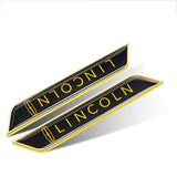 2pcs Lincoln Logo Car Fender Side Sticker Decal Emblem Badge
