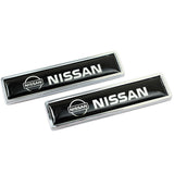 2pcs/set Nissan GTR Nismo Logo Metal Car Side Sticker Auto Emblem Badge