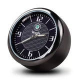 Skoda Car Interior Luminous Clock Quartz Watch