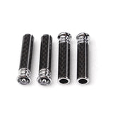4pcs/set Acura Logo Carbon Fiber Car Door Bolt Lock Pins Gate Lock Screws