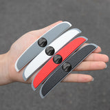 4pcs/set Jaguar Car Door Mirror Side Anti Collision Sticker Bumper Strips