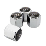 4pcs/set Audi Logo Car Tire Valve Caps Auto Tyre Wheel Air Covers Air Caps
