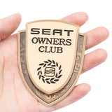 SEAT Metal Shield Car Rear Sticker Auto Window Emblem Badge Decal