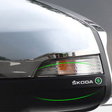 6PCS Skoda Car Door Handle Mirror Protective Anti-Collision Stickers