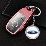 Ford Mustang Logo Diamond Keychain Metal Keyring