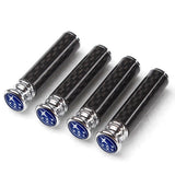 4pcs/set Subaru STI Logo Carbon Fiber Car Door Bolt Lock Pins Gate Lock Screws