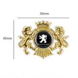 Peugeot Double Lion Metal Car Rear Sticker Auto Window Emblem Badge Decal