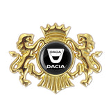 Dacia Double Lion Metal Car Rear Sticker Auto Window Emblem Badge Decal