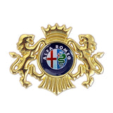 Alfa Romeo Double Lion Metal Car Rear Sticker Auto Window Emblem Badge Decal