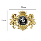 MG Double Lion Metal Car Rear Sticker Auto Window Emblem Badge Decal