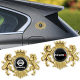 Nissan Nismo Double Lion Metal Car Rear Sticker Auto Window Emblem Badge Decal