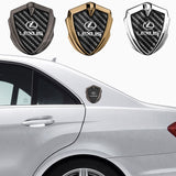 Lexus Shield Carbon Fiber Car Side Window Sticker Emblem Badge Decal