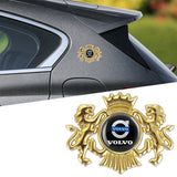 Volvo Double Lion Metal Car Rear Sticker Auto Window Emblem Badge Decal