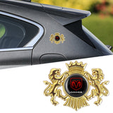 Dodge Double Lion Metal Car Rear Sticker Auto Window Emblem Badge Decal