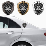 Mazda Shield Carbon Fiber Car Side Window Sticker Emblem Badge Decal