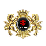 Suzuki Double Lion Metal Car Rear Sticker Auto Window Emblem Badge Decal