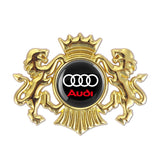 Audi Sline Double Lion Metal Car Rear Sticker Auto Window Emblem Badge Decal