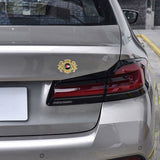 Audi Sline Double Lion Metal Car Rear Sticker Auto Window Emblem Badge Decal