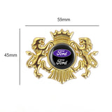 Ford Mustang Double Lion Metal Car Rear Sticker Auto Window Emblem Badge Decal