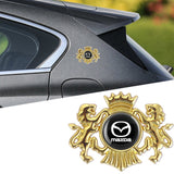 Mazda Double Lion Metal Car Rear Sticker Auto Window Emblem Badge Decal