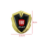 Fiat Car Logo Shield Metal Auto Window Sticker Emblem Badge Decal