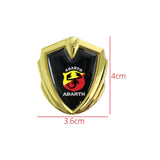 Abarth Car Logo Shield Metal Auto Window Sticker Emblem Badge Decal