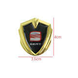 SEAT Car Logo Shield Metal Auto Window Sticker Emblem Badge Decal