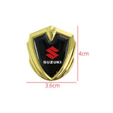 Suzuki Car Logo Shield Metal Auto Window Sticker Emblem Badge Decal