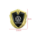 VW Car Logo Shield Metal Auto Window Sticker Emblem Badge Decal