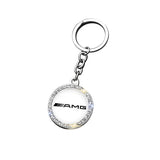 Mercedes Benz AMG Logo Diamond Keychain Metal Keyring