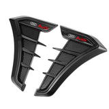 2PCS Audi Logo Shark Fin Car Side Fender Sticker Emblem