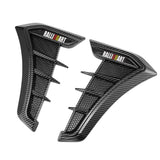 2PCS Mitsubishi Ralliart Logo Shark Fin Car Side Fender Sticker Emblem