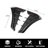 2PCS Volkswagen VW GTI Logo Shark Fin Car Side Fender Sticker Emblem