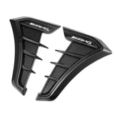 2PCS Mercedes Benz AMG Logo Shark Fin Car Side Fender Sticker Emblem