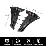 2PCS Nissan Logo Shark Fin Car Side Fender Sticker Emblem