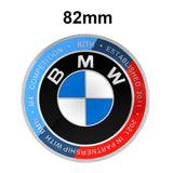 3pcs/set BMW Car Front Bonnet Emblem Rear Trunk Badge Decal Auto Steering Wheel Center Sticker