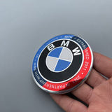 3pcs/set BMW Car Front Bonnet Emblem Rear Trunk Badge Decal Auto Steering Wheel Center Sticker