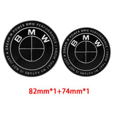 2pcs/set 50th Anniversary BMW Car Front Hood Emblem Auto Rear Trunk Badge Decal