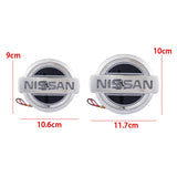 10.6x9cm 11.7x10cm Nissan Car LED Light Front Rear Emblem Badge