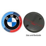 1PC 74mm BMW Logo Car Rear Emblem Auto Trunk Badge Decal