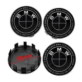 4pcs/set 50th Anniversary 56mm 68mm BMW Car Wheel Center Hub Caps Cover