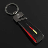 BMW M Power Suede Car Keychain Pendant Key Ring Holder