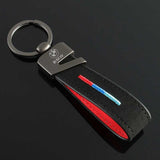 BMW M Power Suede Car Keychain Pendant Key Ring Holder