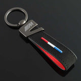 BMW M Power Suede Car Keychain Pendant Key Ring Holder